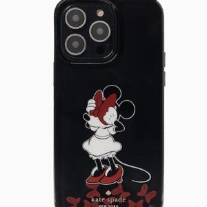 Kate Spade Minnie Mouse Bow Resin iPhone 14 Pro Max Liquid Case